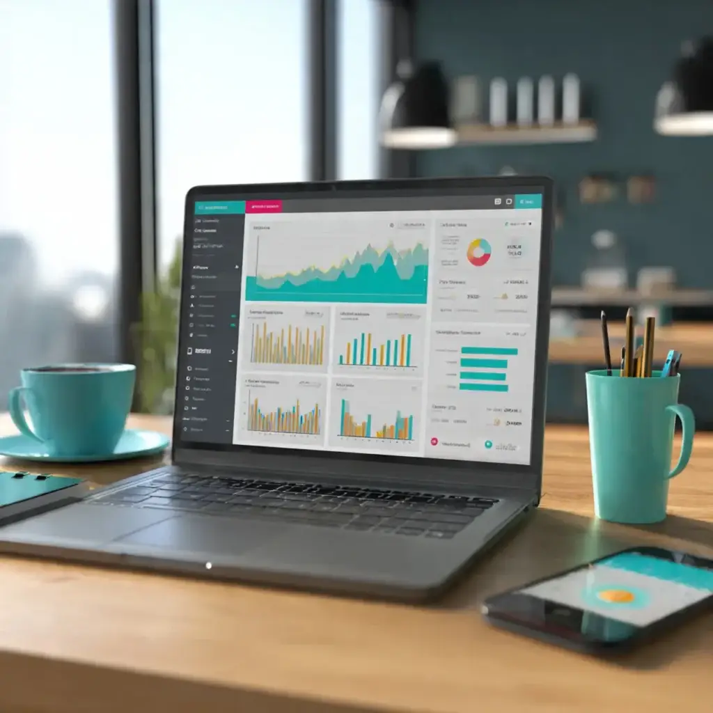 Anuncios pagados para pequeñas empresas con métricas visibles en pantalla