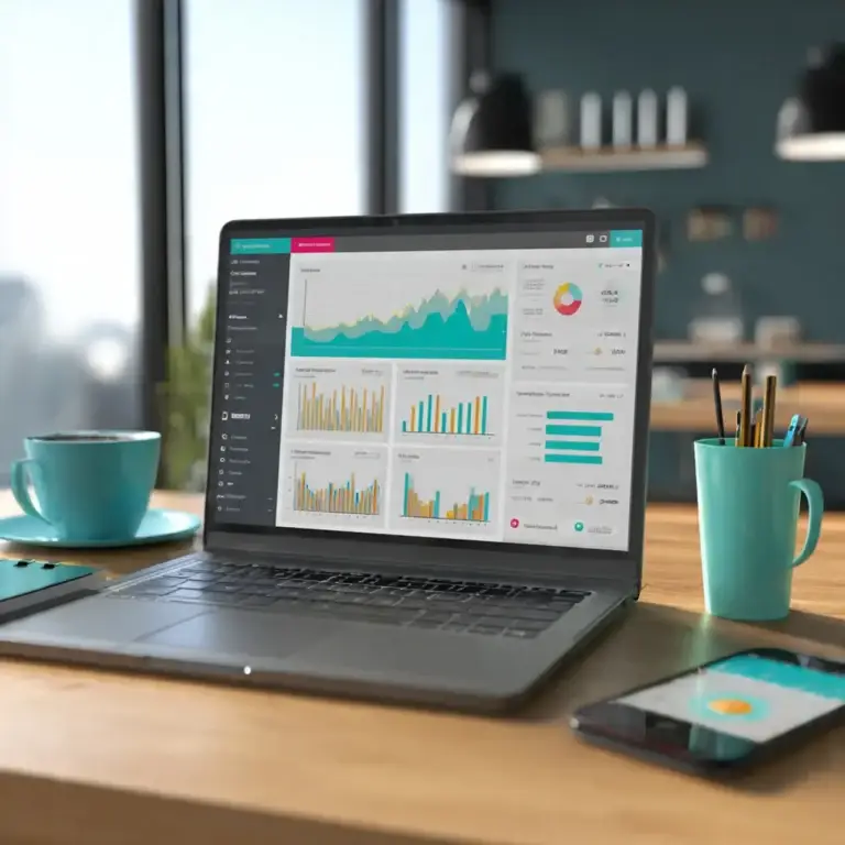 Anuncios pagados para pequeñas empresas con métricas visibles en pantalla