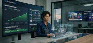 Estrategia de publicidad para pymes con inteligencia artificial y monitoreo de medios.